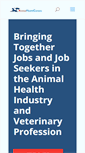 Mobile Screenshot of animalhealthcareers.com